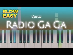 Queen - Radio Ga Ga - SLOW EASY Piano TUTORIAL by Piano Fun Play