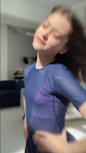 Yana Chirkina's romantic glance wearing Zidans dancewear