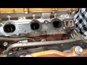 Junkyard 5vz lower intake manifold removal and rust cleaning //Toyota 4runner V6 3.4