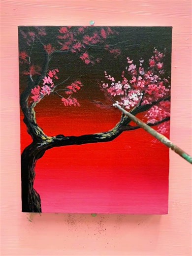Easy Landscape Painting #howtopaint #painting #acrylicpainting #paintingtutorial #landscapepainting