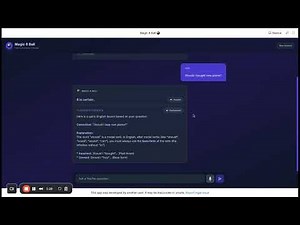 How the AI Magic 8 Ball works