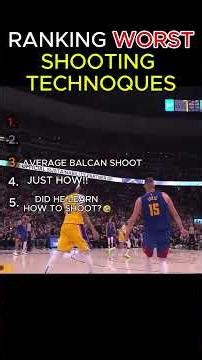 The worst SHOOTING TECHNIQUES in NBA #nba #basketball #momentosnba #sports