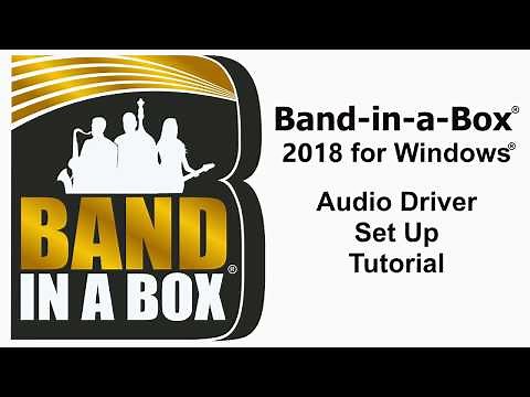 Band-in-a-Box® for Windows® - Audio Driver Setup Tutorial