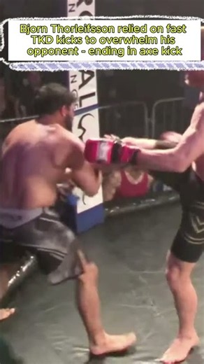 TKD Bjorn Thorleifsson Mercilessly Smashes Feet Until KO #mma #taekwondo #knockout #headkick