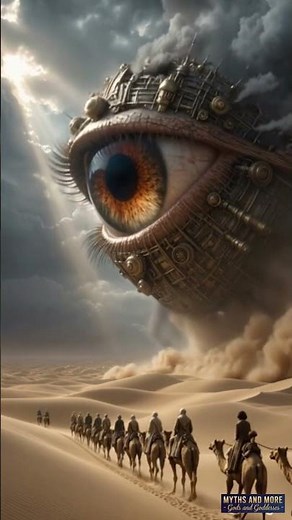 The Steampunk Eye of Providence Over the Desert Caravan | Surreal Sci-Fi Adventure 👁️🐪