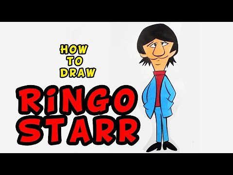 How to draw Ringo Starr The Beatles color Drawing