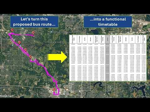 Transit Scheduling 101 - How to Build a Timetable ⌛