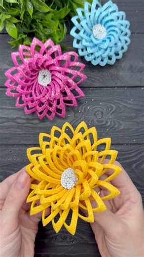 Amazing Flowers from EVA Foam Easy Flowers DIY Tutorial Crafts #crafts #fyp #diy #usa #foryou | VIKI Studio Crafts