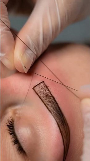 eyebrow shaping threading