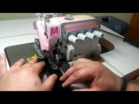 Overlock - Rollsaum nähen mit Industrienähmaschine