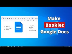 How to Make a Booklet in Google Docs
