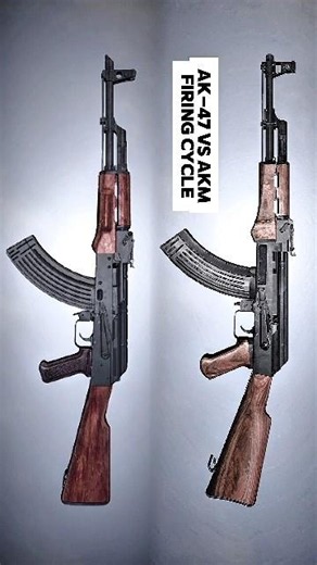 AK-47 vs AKM | Full Auto Mechanism (3D Cutaway) #shorts
