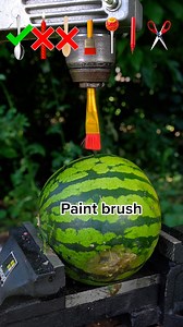 2.1M views · 14K reactions | Oddlysatisfying drilling everything into watermelon   #experiment #science #asmr | RHCB Experiments | Facebook