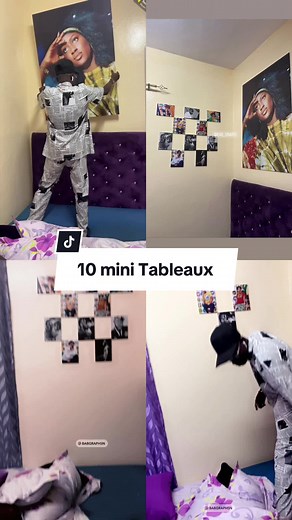 Nouveu Modèle Tableau mural 10 Mini tableaux à 1.000f/tbl Décoration Disponible Chez #babgraph #collage #photos #portrait