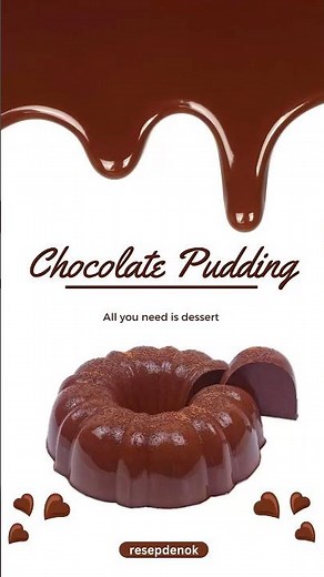 Puding Coklat , Puding Ulang Tahun Sederhana