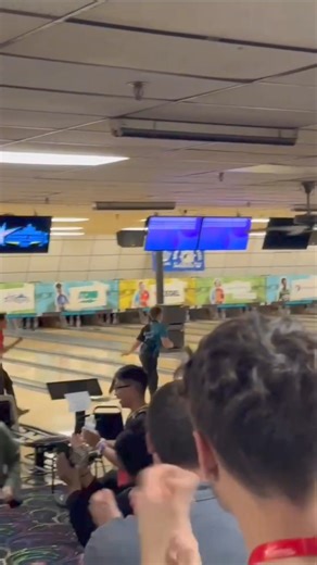 The U15 Boys' Kristofer Wagner made a statement on the lanes, delivering a flawless game and earning his first 300 on the same lane as his masking unit! #RoadToGold #YouthBowling #JuniorGold2024 #JG24 | Youth_Bowling