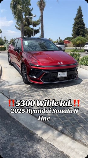 ‼️2025 Hyundai Sonata N Line‼️ 5300 Wible Rd. 📲 Call today to set an appointment @ 6614120903 Year: 2025 Make: Hyundai Model: Sonata Trim: N Line 1 vehicle at this offer. New 2025 Hyundai Sonata N Line VIN: KMHL54JC1SA483814. $37,870 MSRP. On approved credit. Plus government taxes, fees, finance charges, $85 dealer document processing charge, any electronic filing charge, and any emission testing charge. . . . #reels #cargram #newcargram #fy #viralvideo #nline #sonata #sonatanline #fastcar #new