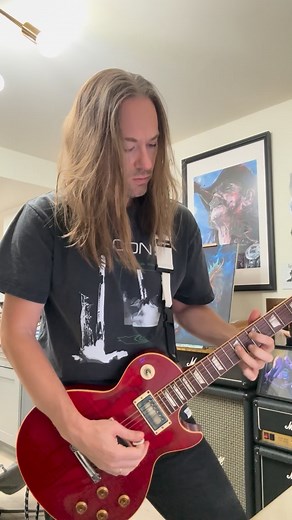 As we’ve all been talking about Gary Moore lately, had to jam one of his classic solos. Simple, melodic and tasteful. He was one of the absolute best players ever! Not to boast but I’m playing through the actual amp he used on the Wild Frontier album. It was a 120 Watt Dean Markley Signature Series amp. It’s hard to know exactly what was used for which part but I do know this is the amp he used to record ‘The Loner’. I’m also playing one of Gary’s Les Paul’s I bought from the first Bonhams Gary 