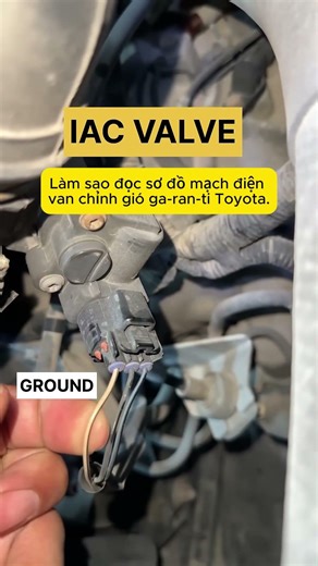 Instructions on reading the wiring diagram for a Toyota idle control valve #thinkcar #autel #mech...