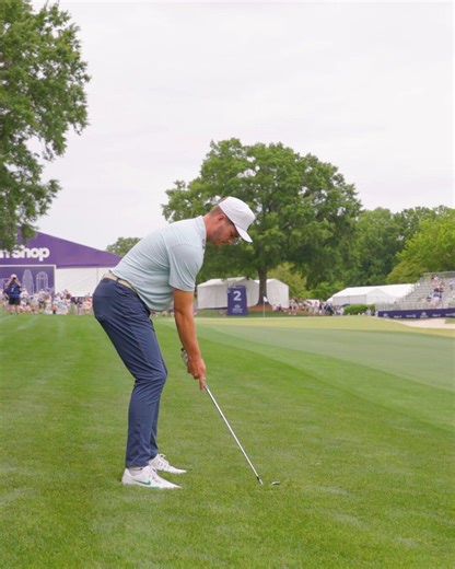 Couple tips for your chipping @DrakeMaye2!First on why you struggle here:You want to hit a slightly higher shot here but the clubface is too square at set up meaning you have to help it get up. Club gets too inside in ur swing and you try to get the club underneath the ball by dipping body lower. Notice where ur chin is at compared to the green between set up and impact. It’s gone down a bit. (1st pic vs 3rd pic)What to do:Open the face a bit at address. Take it outside and steep feeling. Stay t