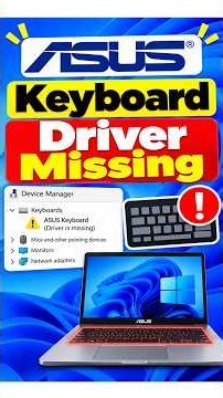 ASUS Keyboard Driver Missing? Fix It Now #ASUSKeyboard #KeyboardDriver #DriverMissing