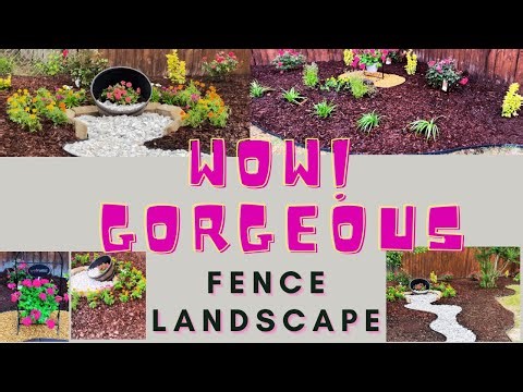 Gorgeous Fence Landscape Transformation|Spring Yard Makeover|Landscape Design