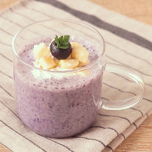 簡単 ブルーベリーとバナナのスムージー 作り方・レシピ | クラシル