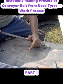 Conveyor Belt from Used Tyres: Making Process & Work Steps