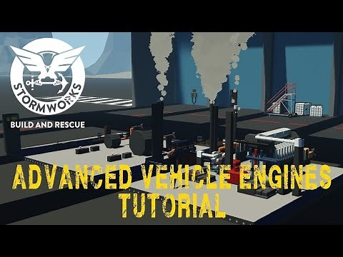 Stormworks Advance Engine Examples Tutorial with Gearbox & Clutch