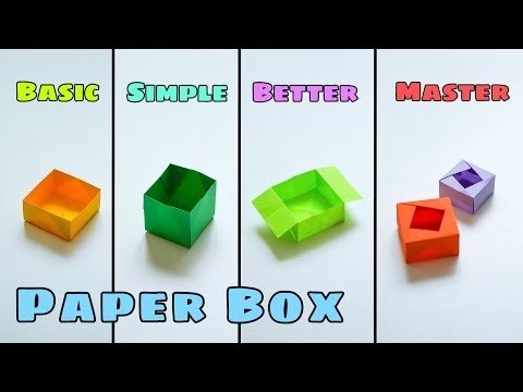 📦 All PAPER BOX: Basic, Simple, Better and Master | How to make ORIGAMI BOX STEP BY STEP Tutorial
