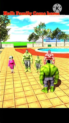 Hulk Family Come Home #gta #hulk #spiderman #ibd3d #trending #viral #franklin