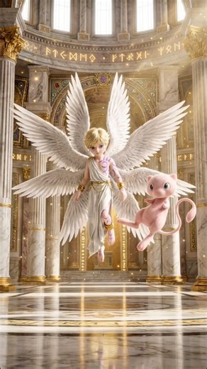 DIGIPOKÉ FUSION｜Mew × Lucemon Realized#digimon #數碼寶貝 #pokemon #寶可夢 #mew #lucemon