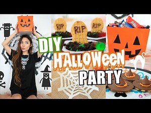 EASY DIY HALLOWEEN PARTY DECOR & TREAT IDEAS | 2015
