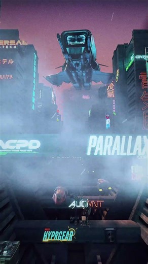 Cyberpunk Cityscape Cinematic