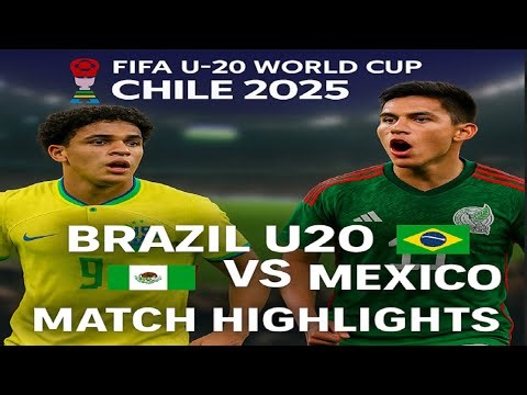 Brazil U20 vs Mexico U20 | FIFA U20 World Cup 2025 | Match Prediction & Gameplay Highlights