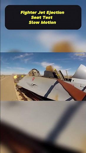 Fighter Jet EJECTION SEAT TEST - SLOW MOTION!