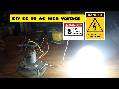 DIY DC TO AC HIGH⚡VOLTAGE.