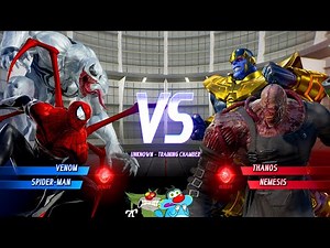 AMAZING SPIDERMAN & ANTI VENOM VS NEMESIS & THANOS FIGHT IN MARVEL VS CAPCOM INFINITE! WITH OGGY #5