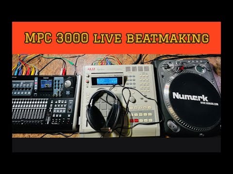 MPC 3000 live beatmaking
