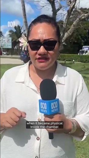Fistfight breaks out in Tongan parliament | ABC NEWS