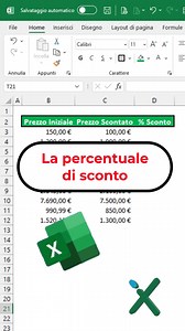 EXCEL FORMULE: 💶 Tempi di saldi: come calcolare la percentuale di sconto #Excel #Excelitaliano #tipsexcel #Exceltrucchi #ExcelOltreOgniLimite #Xcamp #EmmanueleVietti #superexcel #exceltips #microsoftexcel #excel_learning #excel_master | Utilizzo professionale di Microsoft Excel