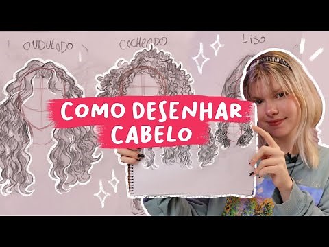 COMO DESENHAR CABELOS - diferentes tipos de cabelo