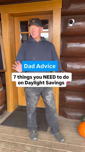 Dad Advice From Bo on Instagram: "Share with a loved one who needs the reminders of some daylight savings house checklist. Another reminder for this time of year: As the sky gets darker, we’re meant to rest more. If you feel extra tired in winter, sleep if you have the option. If you can’t sleep, rest. Pick up a hobby. Watch a movie. Love, Dad"