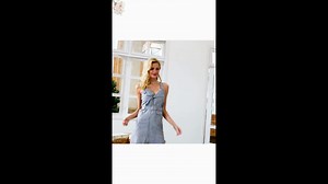 Watch trendy plaid mini dress on Amazon Live