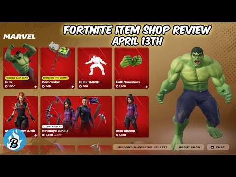 HULK SMASHERS ARE BACK 💥| Fortnite Item Shop Today