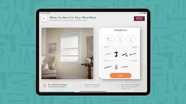 Home Decorators Collection White Cordless 2 in. Faux Wood Blind-22.375 in. W x 36 in. L (Actual Size 21.875 in. W x 36 in. L) 10793478498994