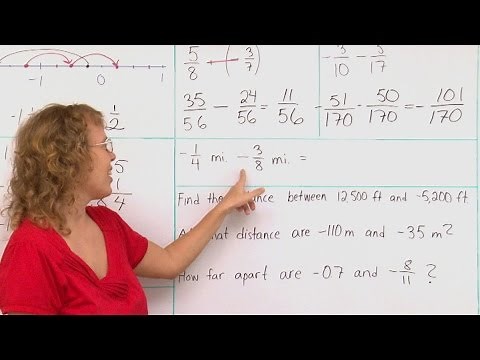 Adding and subtracting negative fractions & decimals (rational numbers), part 2