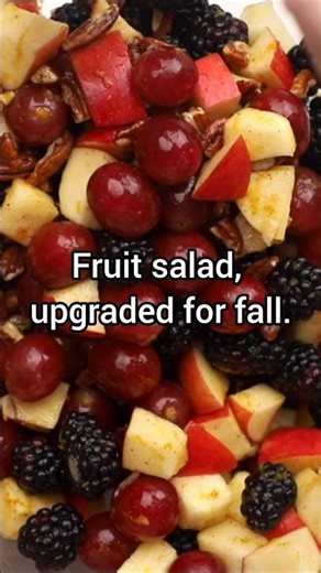 the best fall fruit salad recipe 🍂 #fallfruitsalad #fruitsaladrecipe #recipe