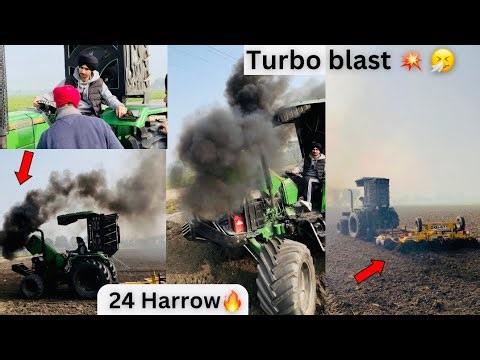 CHOBBER Turbo kharab hogi ☠️🔥 / 24 Harrow te johndeere 💚