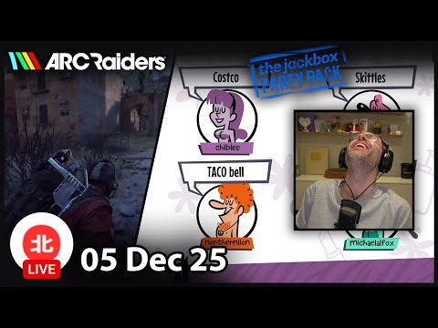 ARC Raiders / Jackbox Party Pack - 05 Dec 2025 - Unofficial Northernlion VOD without Chat
